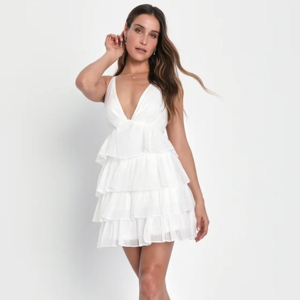 Lulu's white dress size small
